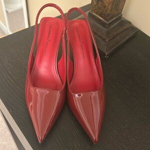 Deep red slingback size 9